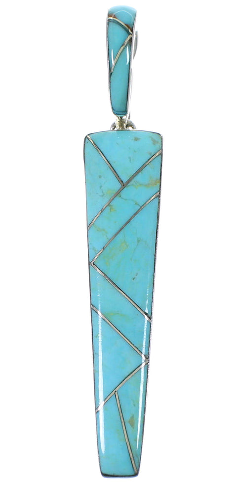 Genuine Sterling Silver and Turquoise Jewelry Pendant CX46228
